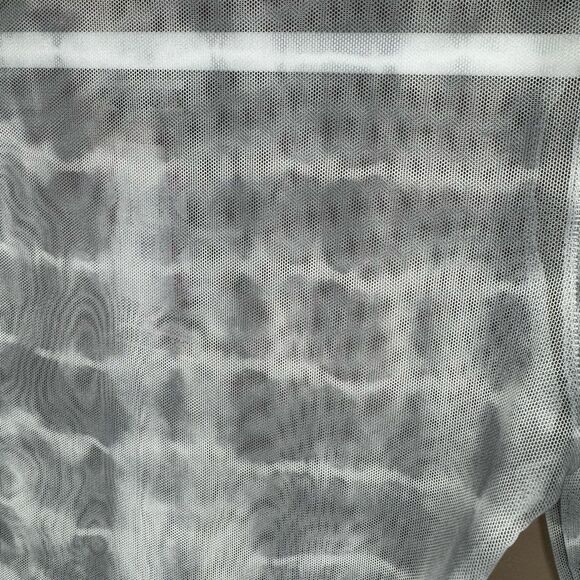 NWT BOOHOO Tie Dye Mesh Sheer Bodysuit Size 4 - Picture 2 of 7